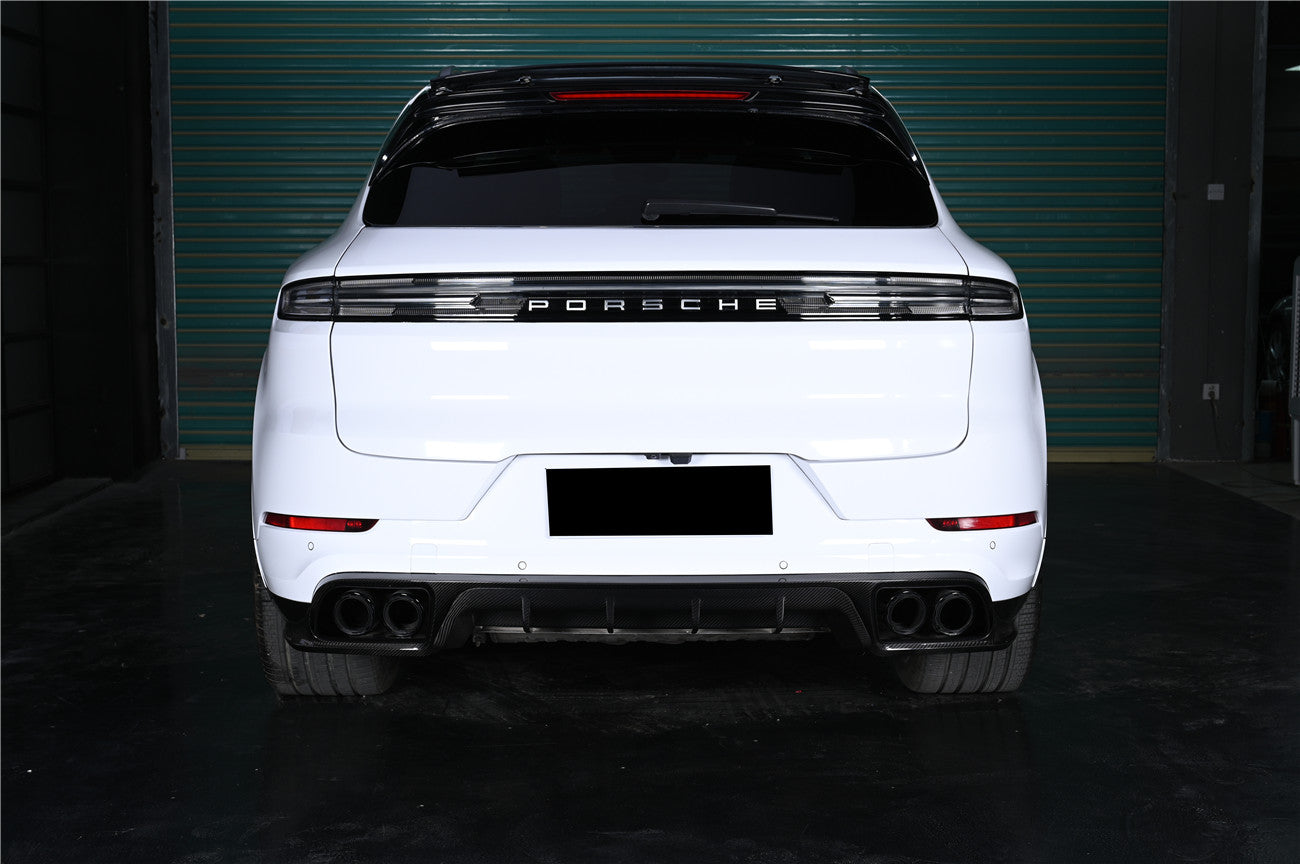 2018–2026 Porsche Cayenne 9Y0 9YB Autoclaved Carbon Fiber Rear Diffuser Carbonado (KT) Fits: All Cayenne Cayenne Coupé Full Range