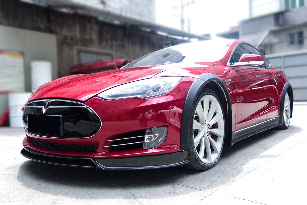 2012-2015 Tesla Model S RZS Style Part Carbon Fiber Full Kit