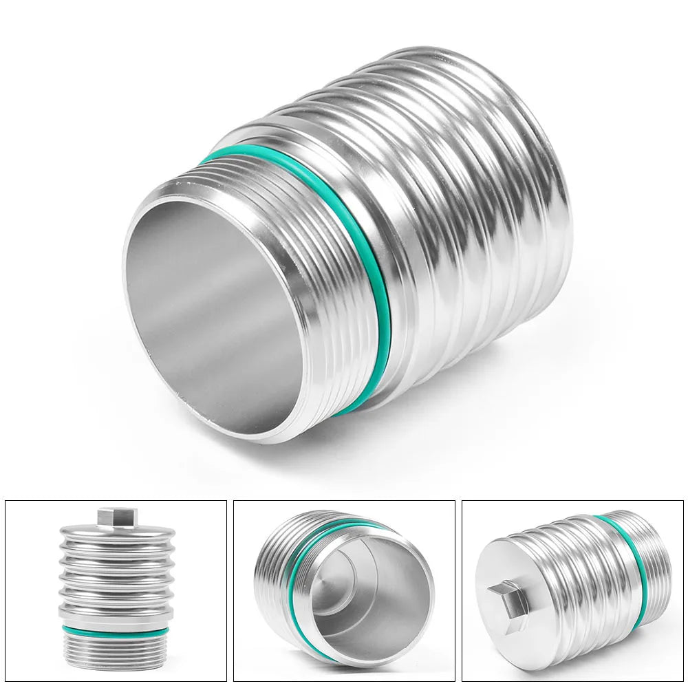 VW / Audi / SEAT / Skoda DSG-6 DQ250 Aluminum Cool Flow Transmission Oil Filter Housing for EA113 / EA888 2.0T FSI / TSI (Golf MK5 / MK6 / MK7 / Scirocco / Passat / A3 / S3 / TT / TTS / Replaces 02E30