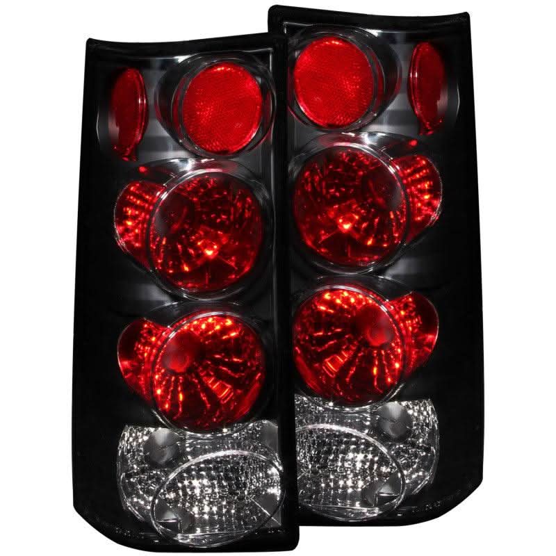 ANZO 1996-2002 GMC Savana Taillights Black